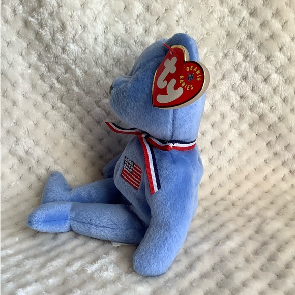 Ty Beanie Babies America Blue Bear American Red Cross 9/11/2001 - Picture 2 of 12